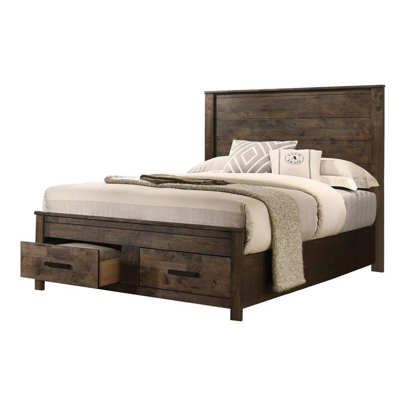 Transitional Style Bed Queen Bed (Beds – Queen)