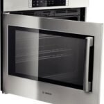 Bosch Benchmark Series HBLP451LUC 30 Inch Single Electric Wall Oven with 4.6 cu. ft. European Convection Capacity, Self-Clean, 14 Cooking Modes, Fast Preheat, Temperature Probe, ADA Compliant, Star-K Certified Sabbath Mode and Side-Swing Door: Left Hinge Door Swing