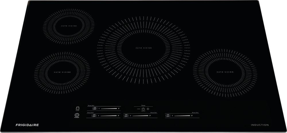 Frigidaire FFIC3026TB 30 Inch Induction Cooktop with Auto Sizing™ Pan Detection, Safe Surface, Glass Touch Controls, Temperature Precision, Cooktop Timer and A.D.A. Compliant
